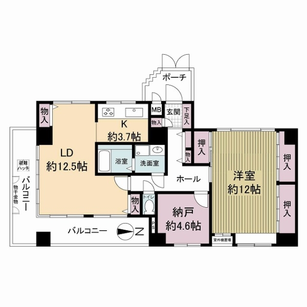 グランドムール丹波口の間取図