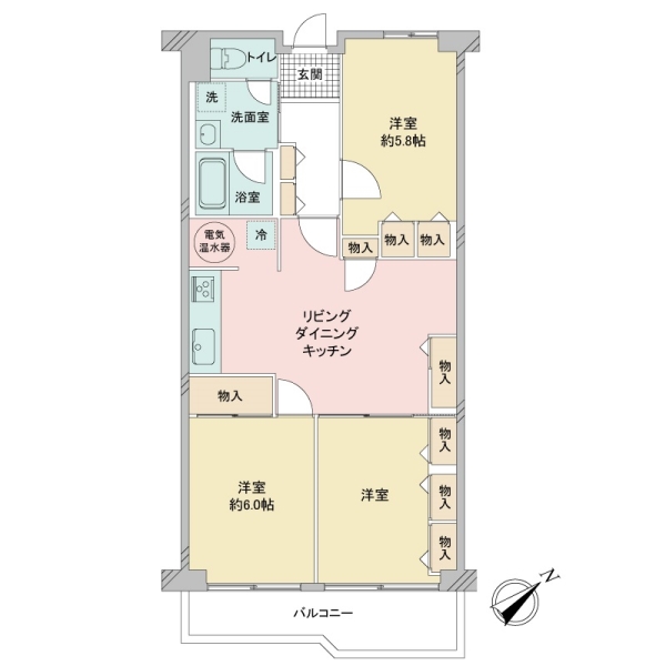 ソフトタウン根岸参番館の間取図