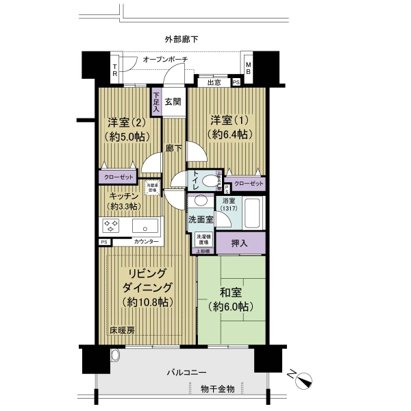 東京アクアガーデンの間取図