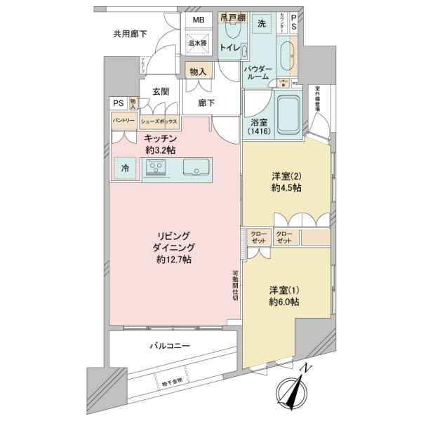 グランドオーク別府ステーションリンクの間取図