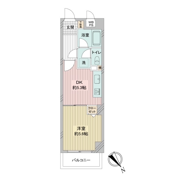 ライオンズマンション立石第２の間取図