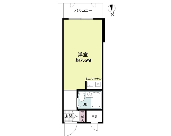 ロマネスク清水坂の間取図