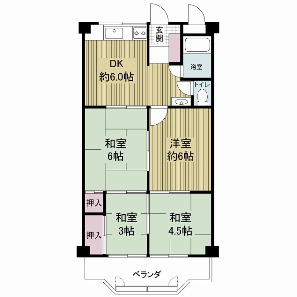 サンエコー八尾の間取図