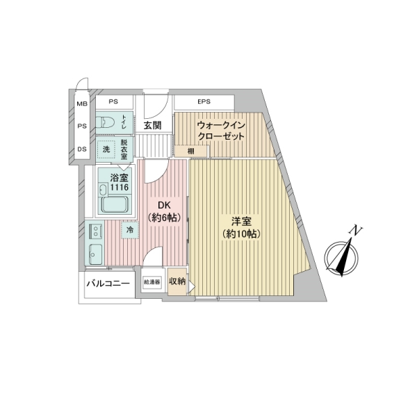 シャルマン文京千駄木の間取図