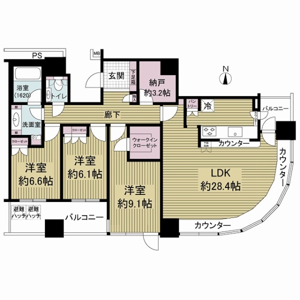ザ・梅田タワーの間取図