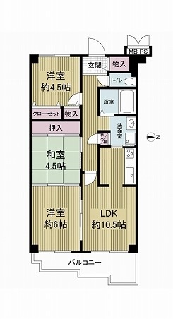 エクセレンス山本の間取図