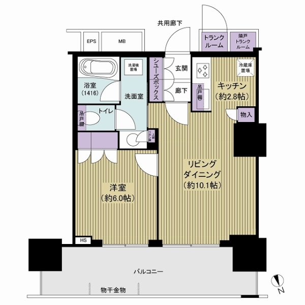 津田沼ザ・タワーの間取図