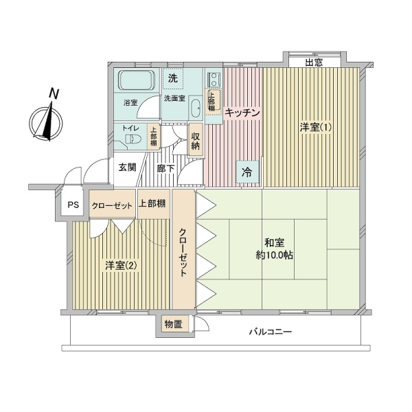 湘南西部住宅の間取図