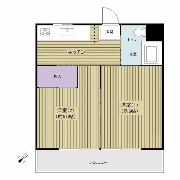 篠崎マンションの間取図