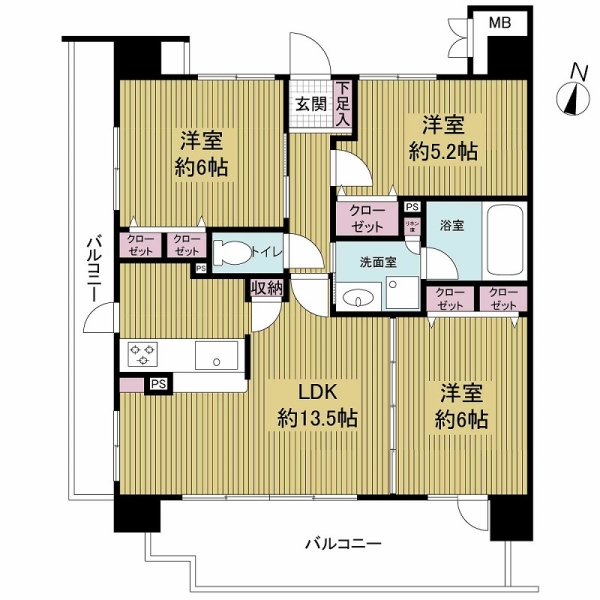 アービング川口の間取図