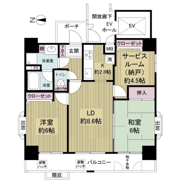 ビクトリアハイム三ノ輪の間取図
