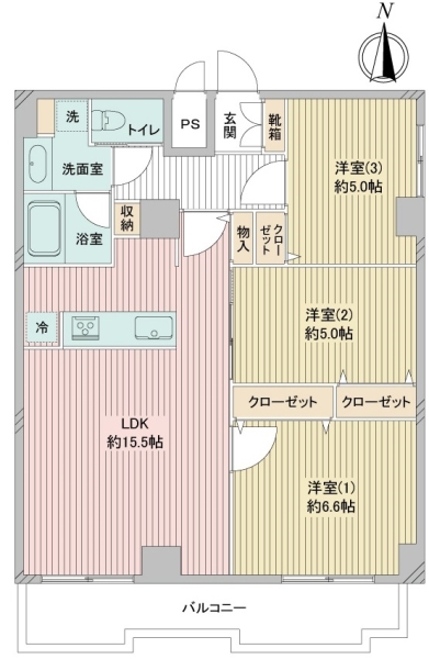 シティコープマーキュリーの間取図