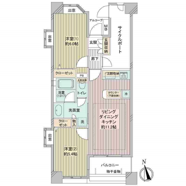 ルモンド恵比寿の間取図