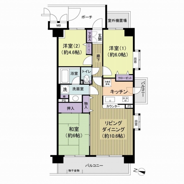 レックスハイム赤羽の間取図