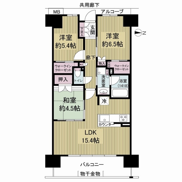 ル・サンク守口の間取図