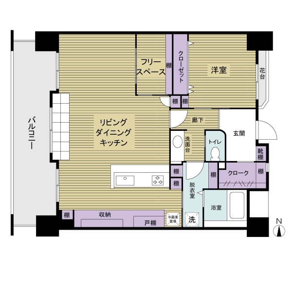 ライオンズガーデン多摩永山の間取図