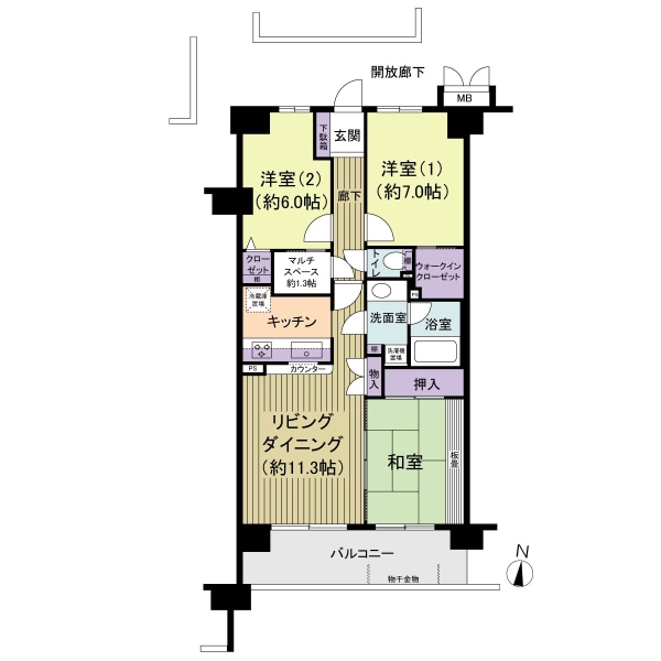アーベントハイム松戸常盤平の間取図