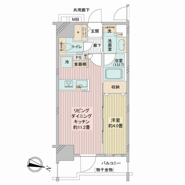エクセレントシティ千葉中央ステーションフロントの間取図