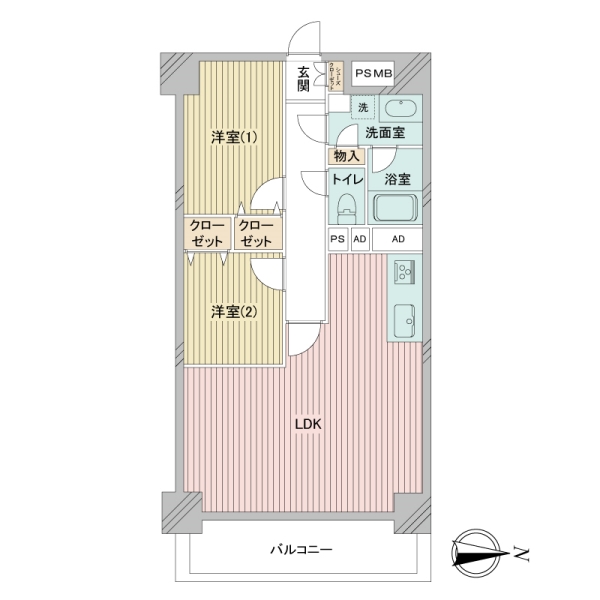 ウインザーハイム南砂の間取図