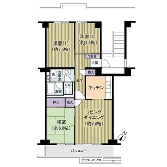 シャルマン南加瀬の間取図