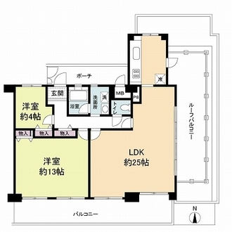 エスペランス東住吉の間取図