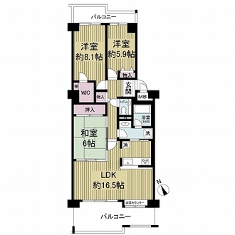 ロイヤルアーク芦屋の間取図