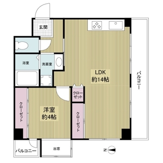 ダイアパレス阿波座の間取図