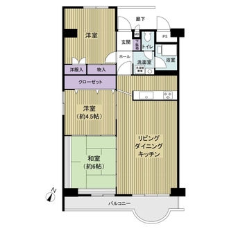 稲毛ファミールハイツ5号棟の間取図