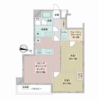 パレ・ドール方南町の間取図