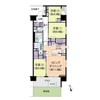 エクセレントシティ新松戸グランの間取図
