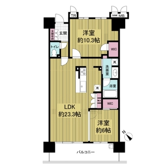 セントハート藤が丘の間取図
