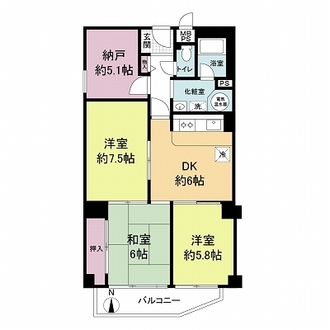 パレ京橋一番館の間取図