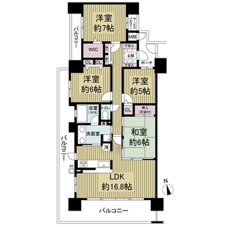 シティオガーデン西宮の間取図