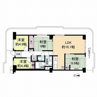 シャルム茨木の間取図