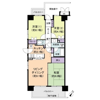 青砥東パーク・ホームズの間取図