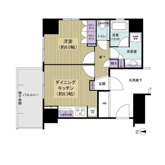シェルゼ三鷹禅林寺通りの間取図