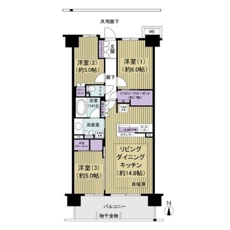 ソライエ葛飾小菅の間取図