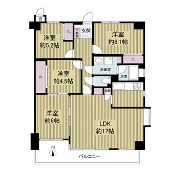 マイシティー高槻の間取図