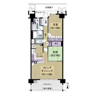 ラグゼコートの間取図