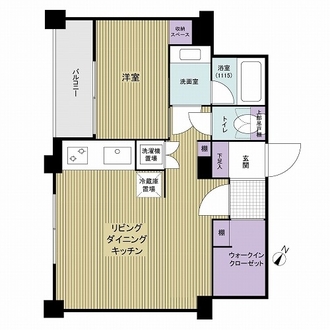 玉川コーポラスの間取図