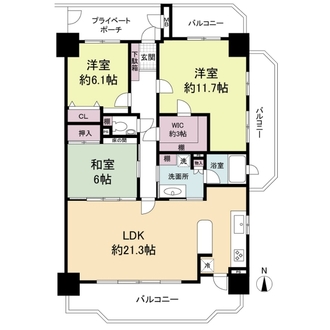 ロフティ今伊勢の間取図