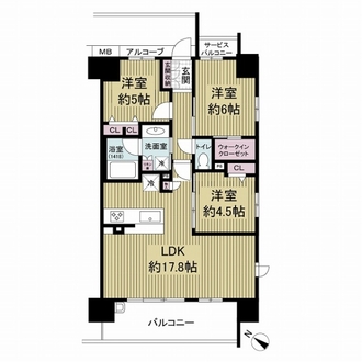 プレサンスロジェ都島レジデンスの間取図