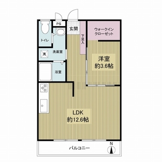 シャトー桃山の間取図