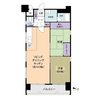 朝日プラザ天神の間取図