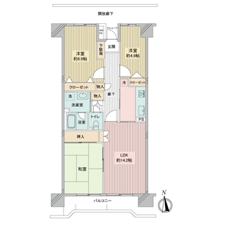 コープ野村戸塚下倉田の間取図