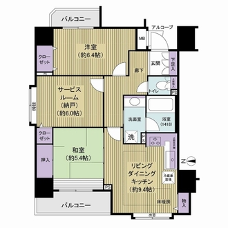 ランドステージ北千住ジョイスクエアの間取図