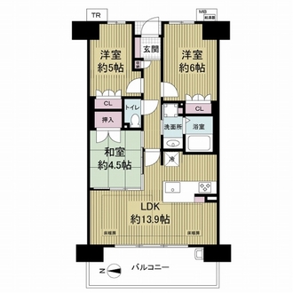マークスゲート京都サウスの間取図
