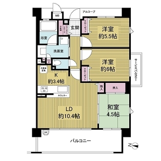 カサーレ大阪城公園の間取図