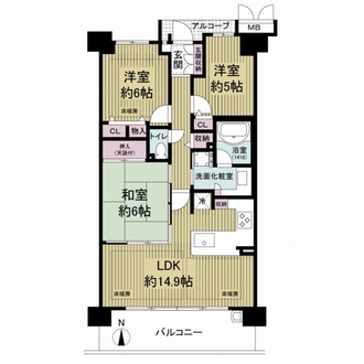 レスタージュ京都の間取図
