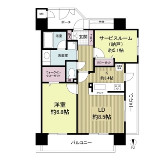 ベルメゾン元浅草の間取図